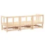 Juego de muebles de jardín 3 piezas madera maciza de pino de , Sofás modulares de exterior - Ref: Foro24-825415, Precio: 158,...