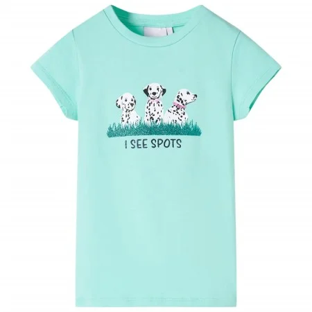 Camiseta infantil verde menta claro 140 de , Camisetas para niños - Ref: Foro24-11098, Precio: 8,30 €, Descuento: %