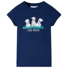 Marineblaues Kinder-T-Shirt 128 von , Kinder-T-Shirts - Ref: Foro24-11102, Preis: 8,39 €, Rabatt: %