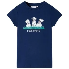 Navy blue children's t-shirt 128 by , Kids T-shirts - Ref: Foro24-11102, Price: 8,30 €, Discount: %