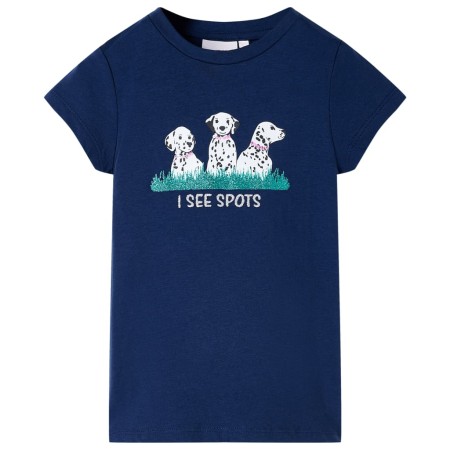 Marineblaues Kinder-T-Shirt 128 von , Kinder-T-Shirts - Ref: Foro24-11102, Preis: 8,39 €, Rabatt: %