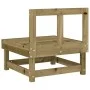 Zentrales Gartensofa aus imprägniertem Massivholz von , Modulare Sofas für den Außenbereich - Ref: Foro24-825379, Preis: 56,4...