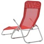 Folding sun loungers 2 units red textilene by vidaXL, Loungers - Ref: Foro24-44339, Price: 149,04 €, Discount: %