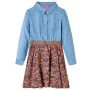 Navy blue and denim long-sleeved children's dress 104 by , Children's dresses - Ref: Foro24-14120, Price: 17,29 €, Discount: %