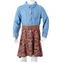 Langärmliges Kinderkleid 104 in Marineblau und Denim von , Kinderkleider - Ref: Foro24-14120, Preis: 17,47 €, Rabatt: %