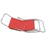 Folding sun loungers 2 units red textilene by vidaXL, Loungers - Ref: Foro24-44339, Price: 124,34 €, Discount: %