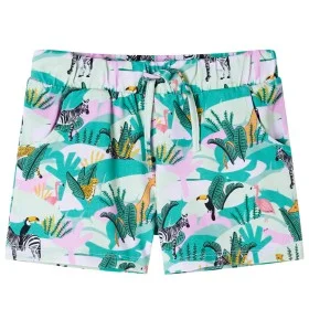 Children's shorts with light mint drawstring 104 by , kids pants - Ref: Foro24-10860, Price: 9,85 €, Discount: %
