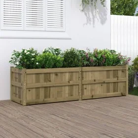 Impregnated pine wood planter 180x50x50 cm by , Pots and planters - Ref: Foro24-837508, Price: 152,65 €, Discount: %