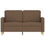 2 seater brown fabric sofa 120 cm by , Sofas - Ref: Foro24-359473, Price: 204,74 €, Discount: %