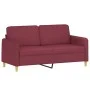 2-seater red fabric sofa 140 cm by , Sofas - Ref: Foro24-359484, Price: 208,14 €, Discount: %