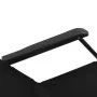 Folding lounge chairs with footrest 2 units black steel by vidaXL, Loungers - Ref: Foro24-44343, Price: 109,25 €, Discount: %