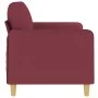 2-seater red fabric sofa 140 cm by , Sofas - Ref: Foro24-359484, Price: 208,14 €, Discount: %