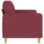 3-seater red fabric sofa 180 cm by , Sofas - Ref: Foro24-359492, Price: 222,16 €, Discount: %