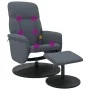 Sillón reclinable masaje con reposapiés terciopelo gris oscuro de , Sillones - Ref: Foro24-356701, Precio: 189,95 €, Descuent...