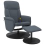 Dunkelgrauer Massagesessel aus Samt mit Fußstütze von , Sessel - Ref: Foro24-356701, Preis: 192,05 €, Rabatt: %