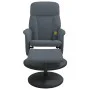 Sillón reclinable masaje con reposapiés terciopelo gris oscuro de , Sillones - Ref: Foro24-356701, Precio: 189,95 €, Descuent...