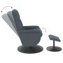 Dunkelgrauer Massagesessel aus Samt mit Fußstütze von , Sessel - Ref: Foro24-356701, Preis: 192,05 €, Rabatt: %