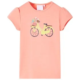 Korallenfarbenes Kinder-T-Shirt 104 von , Kinder-T-Shirts - Ref: Foro24-11070, Preis: 8,52 €, Rabatt: %
