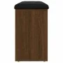Shoe bench engineered wood oak brown 102x32x50 cm by , Benches for halls and storage - Ref: Foro24-835095, Price: 108,25 €, D...