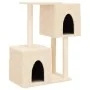 Rascador para gatos con postes de sisal color crema 86 cm de , Mobiliario para gatos - Ref: Foro24-172100, Precio: 45,51 €, D...
