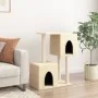 Rascador para gatos con postes de sisal color crema 86 cm de , Mobiliario para gatos - Ref: Foro24-172100, Precio: 45,51 €, D...