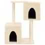 Rascador para gatos con postes de sisal color crema 86 cm de , Mobiliario para gatos - Ref: Foro24-172100, Precio: 45,51 €, D...