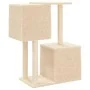 Rascador para gatos con postes de sisal color crema 86 cm de , Mobiliario para gatos - Ref: Foro24-172100, Precio: 45,51 €, D...