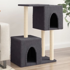 Katzenkratzbaum mit dunkelgrauen Sisalstämmen, 86 cm von , Katzenmöbel - Ref: Foro24-172102, Preis: 39,31 €, Rabatt: %