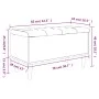 Brown oak engineered wood storage bench 82x42x46 cm by , Benches for halls and storage - Ref: Foro24-835081, Price: 67,23 €, ...