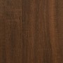 Aufbewahrungsbank aus braunem Eichenholzwerkstoff, 102 x 42 x 46 cm von , Bänke für Hallen und Lager - Ref: Foro24-835088, Pr...