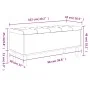 Brown oak engineered wood storage bench 102x42x46cm by , Benches for halls and storage - Ref: Foro24-835088, Price: 95,20 €, ...