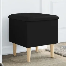 Black engineered wood storage bench 42x42x46 cm by , Benches for halls and storage - Ref: Foro24-835062, Price: 47,40 €, Disc...