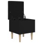 Schwarze Aufbewahrungsbank aus Holzwerkstoff, 42 x 42 x 46 cm von , Bänke für Hallen und Lager - Ref: Foro24-835062, Preis: 4...