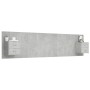 Cabecero de cama y mesitas madera contrachapada gris hormigón