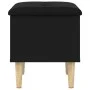 Banco con almacenaje madera de ingeniería negro 42x42x46 cm de , Bancos para recibidores y almacenamiento - Ref: Foro24-83506...