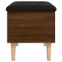 Brown oak engineered wood storage bench 62x42x46 cm by , Benches for halls and storage - Ref: Foro24-835074, Price: 55,26 €, ...