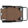 Tumbonas plegables con reposapiés 2 unidades acero marrón de vidaXL, Tumbonas - Ref: Foro24-44346, Precio: 146,17 €