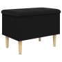 Black engineered wood storage bench 62x42x46 cm by , Benches for halls and storage - Ref: Foro24-835069, Price: 61,41 €, Disc...