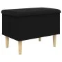 Black engineered wood storage bench 62x42x46 cm by , Benches for halls and storage - Ref: Foro24-835069, Price: 60,57 €, Disc...