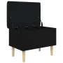 Black engineered wood storage bench 62x42x46 cm by , Benches for halls and storage - Ref: Foro24-835069, Price: 60,57 €, Disc...