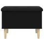 Black engineered wood storage bench 62x42x46 cm by , Benches for halls and storage - Ref: Foro24-835069, Price: 60,57 €, Disc...