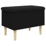 Black engineered wood storage bench 62x42x46 cm by , Benches for halls and storage - Ref: Foro24-835069, Price: 60,57 €, Disc...