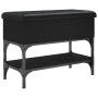 Schwarze Schuhbank aus Holzwerkstoff, 62 x 32 x 45 cm von , Bänke für Hallen und Lager - Ref: Foro24-835167, Preis: 58,58 €, ...