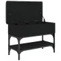 Schwarze Schuhbank aus Holzwerkstoff, 62 x 32 x 45 cm von , Bänke für Hallen und Lager - Ref: Foro24-835167, Preis: 58,58 €, ...