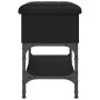 Schwarze Schuhbank aus Holzwerkstoff, 62 x 32 x 45 cm von , Bänke für Hallen und Lager - Ref: Foro24-835167, Preis: 58,58 €, ...