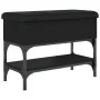 Schwarze Schuhbank aus Holzwerkstoff, 62 x 32 x 45 cm von , Bänke für Hallen und Lager - Ref: Foro24-835167, Preis: 58,58 €, ...