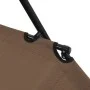Folding sun loungers with footrest 2 units brown steel by vidaXL, Loungers - Ref: Foro24-44346, Price: 105,25 €, Discount: %