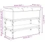Schwarze Schuhbank aus Holzwerkstoff, 62 x 32 x 45 cm von , Bänke für Hallen und Lager - Ref: Foro24-835167, Preis: 58,58 €, ...