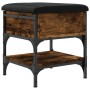 Shoe bench engineered wood smoked oak 42x42x45 cm by , Benches for halls and storage - Ref: Foro24-835184, Price: 50,28 €, Di...