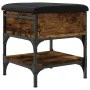 Shoe bench engineered wood smoked oak 42x42x45 cm by , Benches for halls and storage - Ref: Foro24-835184, Price: 49,61 €, Di...